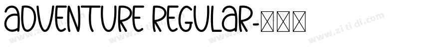 adventure regular字体转换